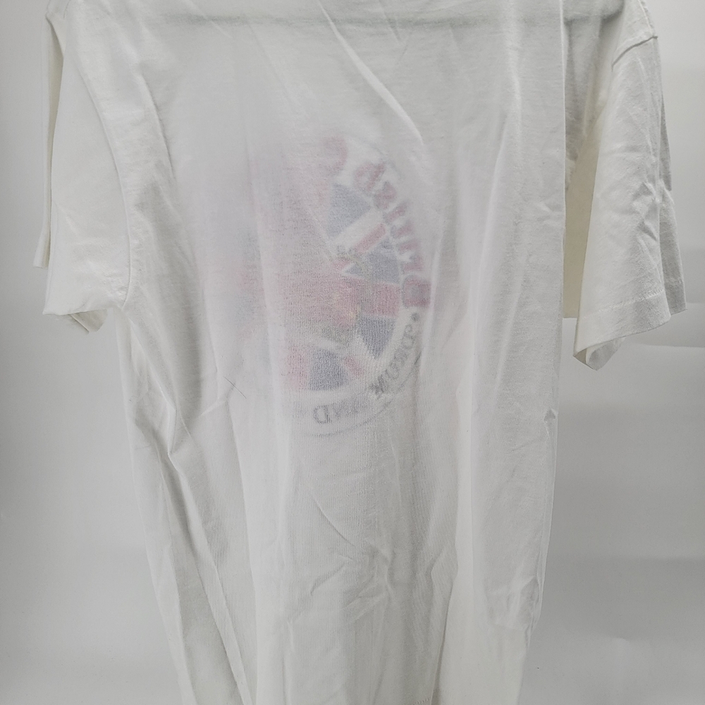 Vintage Screen Stars Best USA British Crusaders Drum and Bugle Corps White Short - Picture 7 of 9